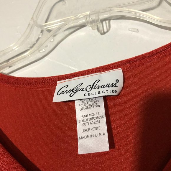 Carolyn Strauss Collection PL 2-Pc Top + Pants - Picture 6 of 6